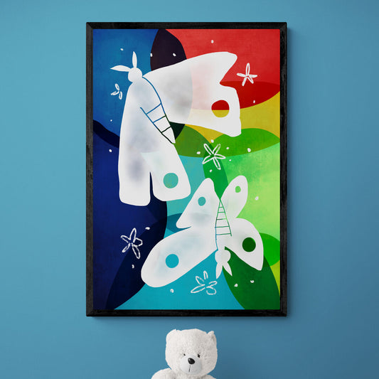 Papillon multi couleur