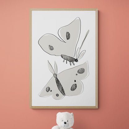 Papillons noir & blanc