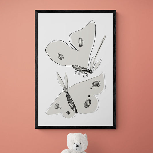 Papillons noir & blanc