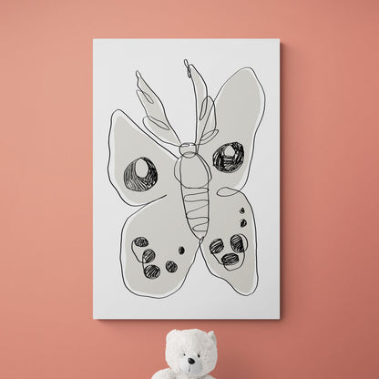 Papillon noir & blanc