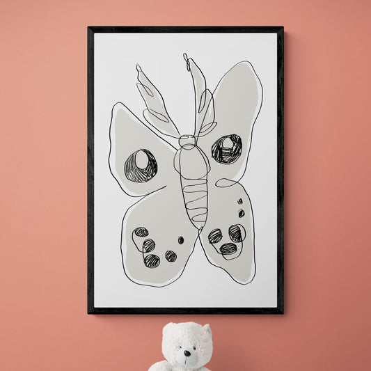 Papillon noir & blanc
