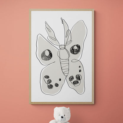 Papillon noir & blanc