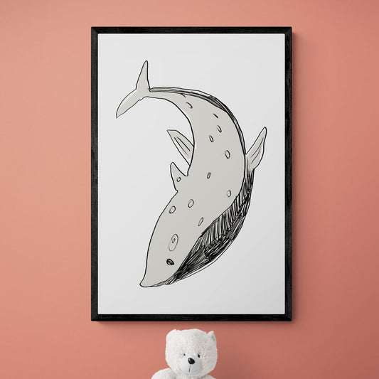 Baleine noir & blanc
