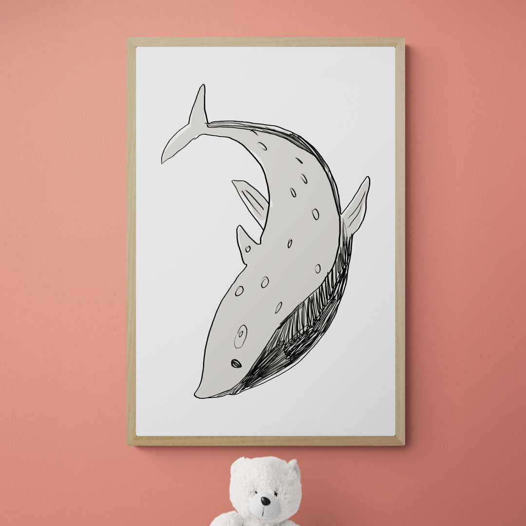 Baleine noir & blanc