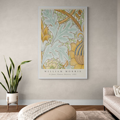 William Morris style baroque nuances dorées