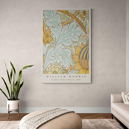 William Morris style baroque nuances dorées