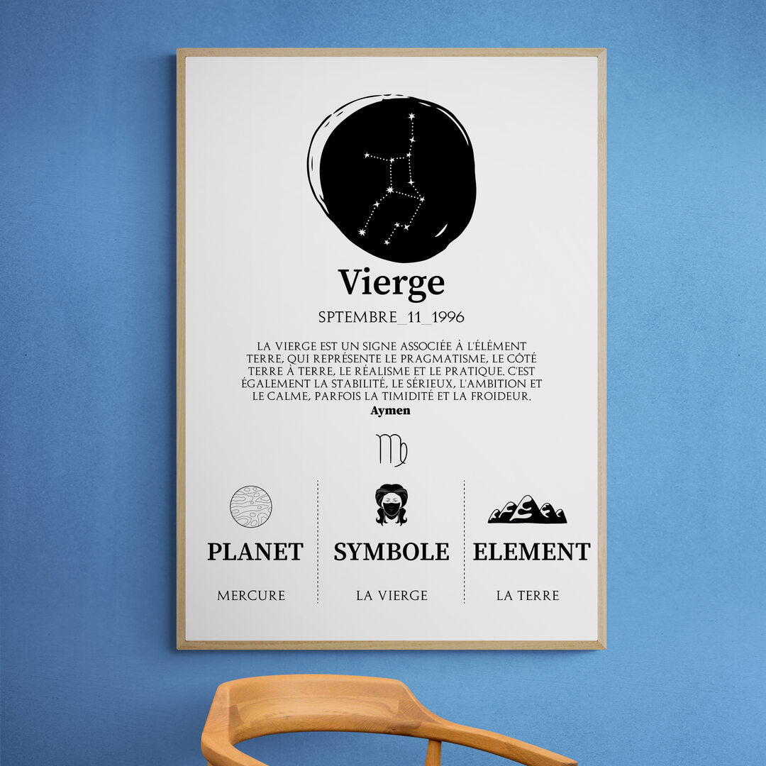 Tableaux astrologie - Vierge