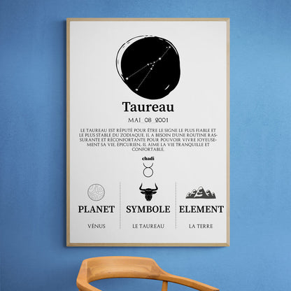 Tableaux astrologie - Taureau