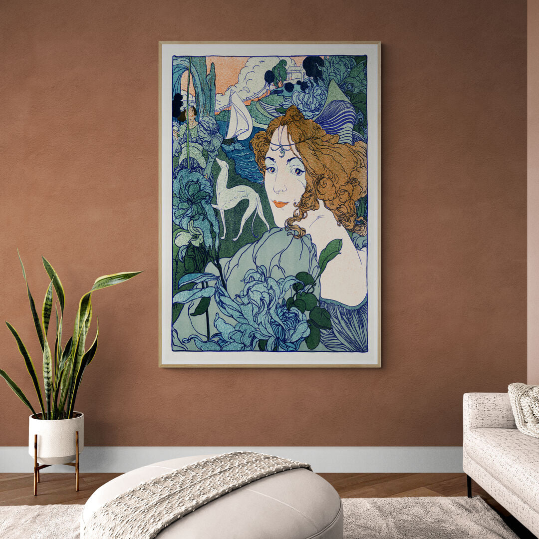 Femme en bleu