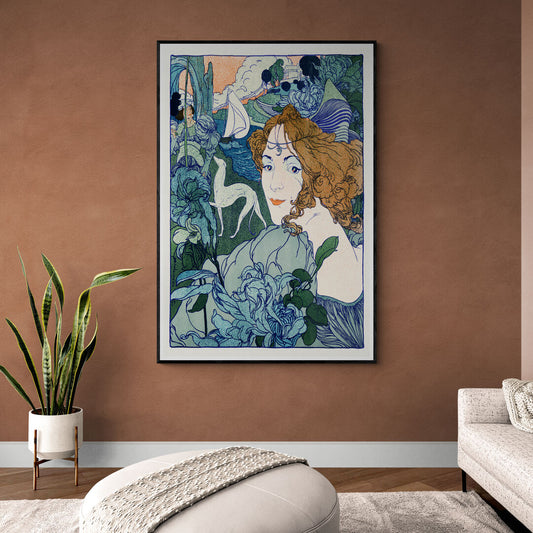 Femme en bleu
