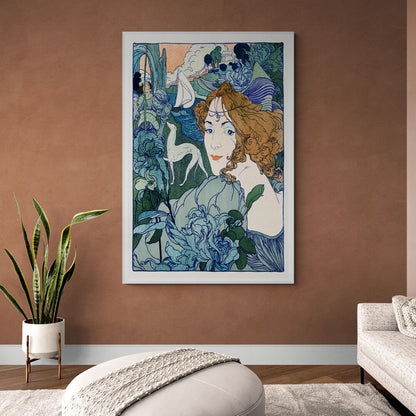 Femme en bleu